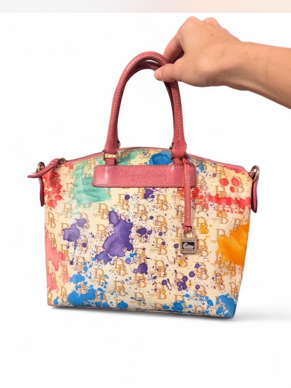 Dooney & Bourke Vanessa 1975 Color Splash Satchel